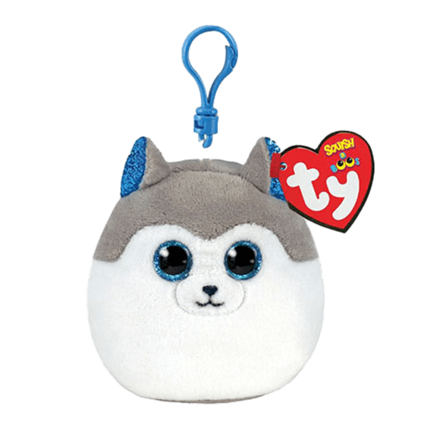 Husky Slush Beanie Clip TY Squishy